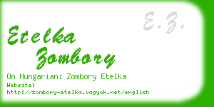 etelka zombory business card